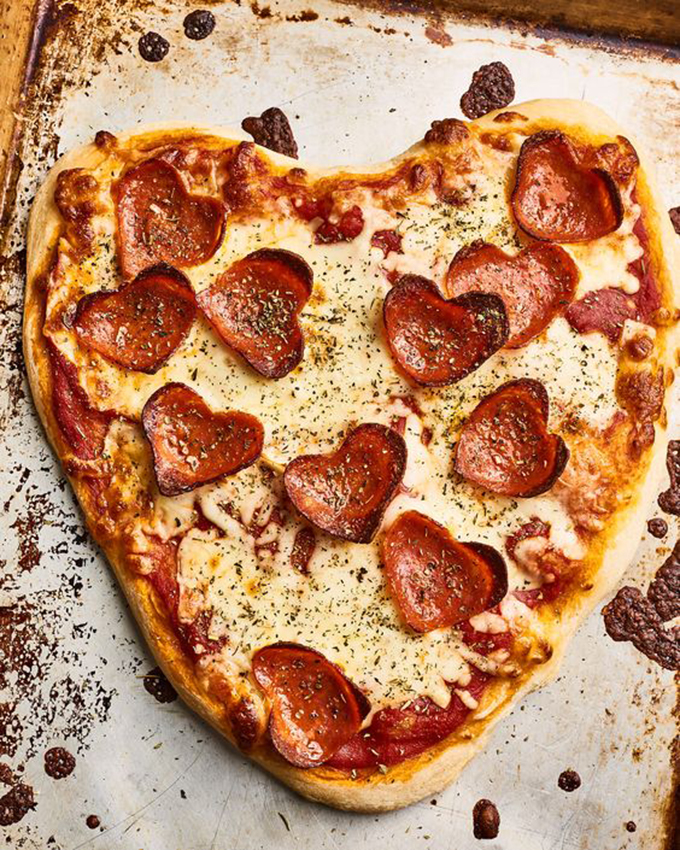 pizza san valentín